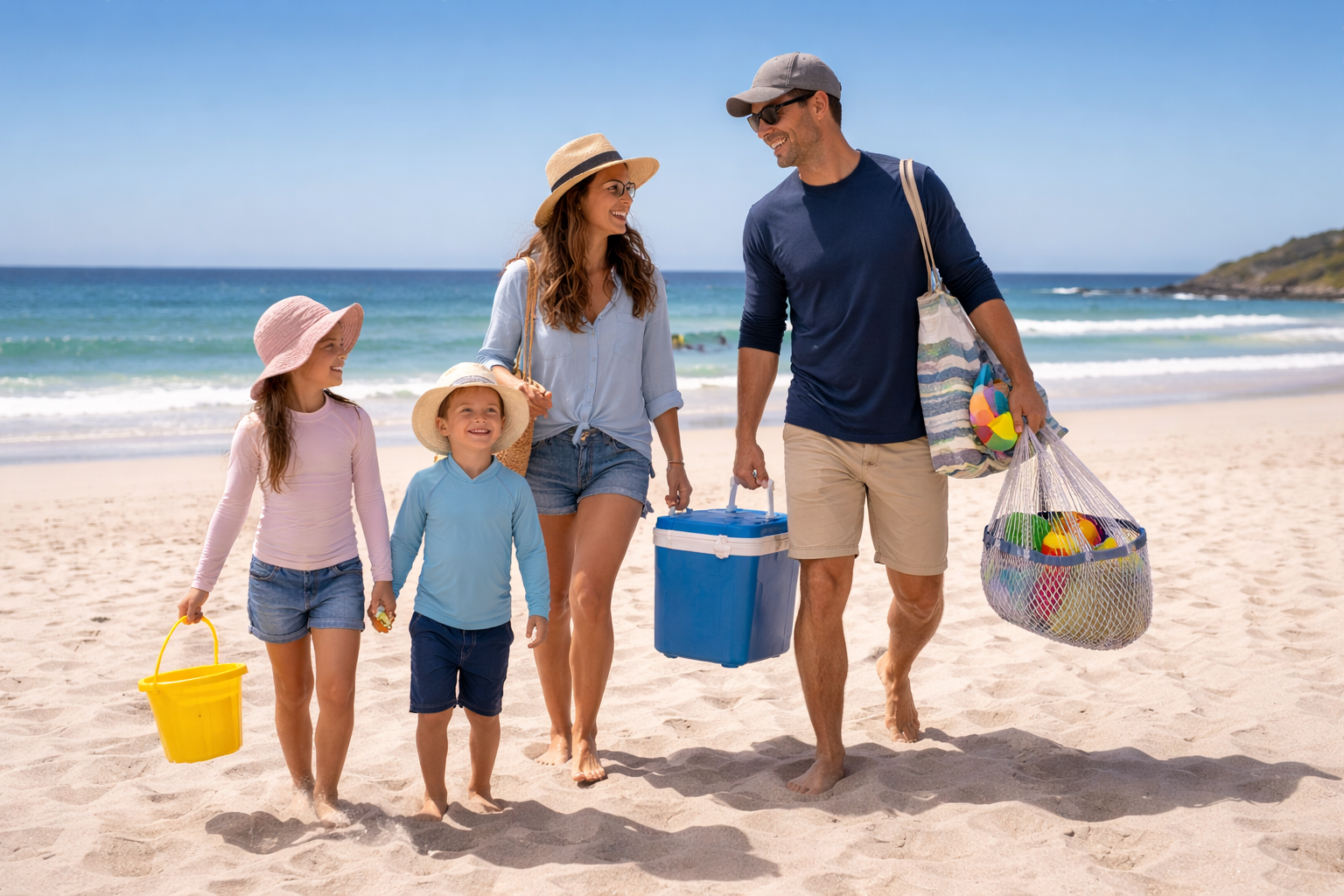 Happy family enjoying their new lifestyle